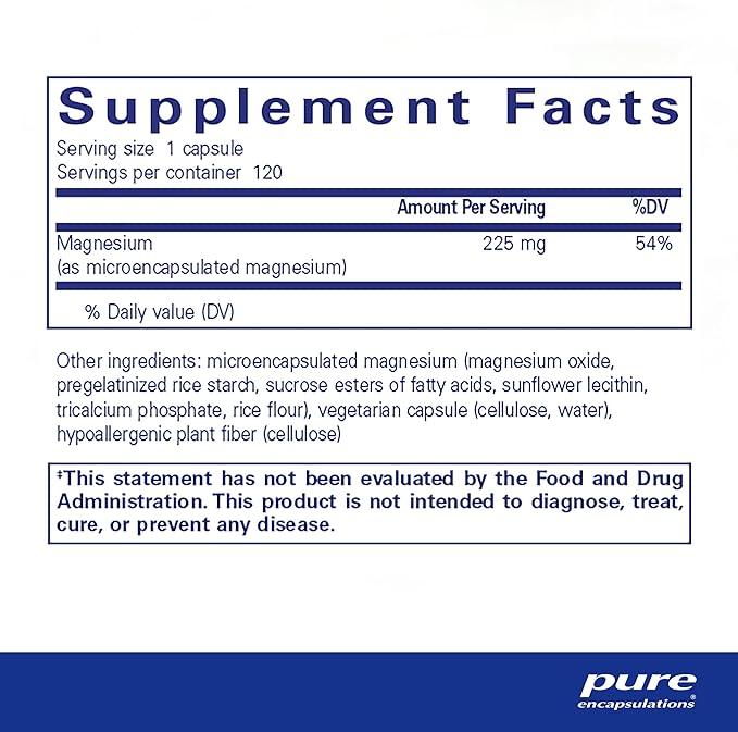 Pure Encapsulations UltraMag Magnesium - Superior Absorption - Bone & Muscle Support* - Essential Minerals Supplement - Vegan & Non-GMO - 120 Capsules