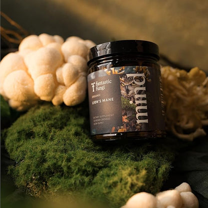 Mind Capsules | Organic Lion’s Mane Mushroom Brain Supplement | Focus & Memory Supplement | Lions Mane Supplement Capsules, 1000mg per Serving, 120 Capsules (60 Servings)