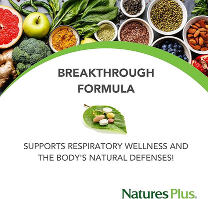 Natures Plus Advanced Therapeutics Aller-7 Rx-Respiration - 60 Vegetarian Capsules - Supports Respiratory Wellness - Gluten-Free - 30 Servings