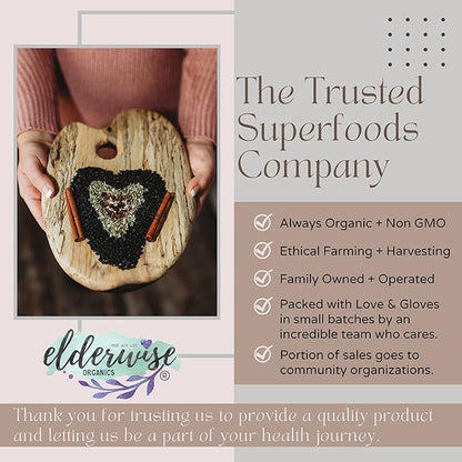 Elderberry Syrup Kits 2X - Each Makes Approx. 32oz - Includes Brewing Bags - Organic Ingredients - Elderberries - Rosehips - Ginger - Echinacea - Cinnamon - Cloves - Elderwise Organics