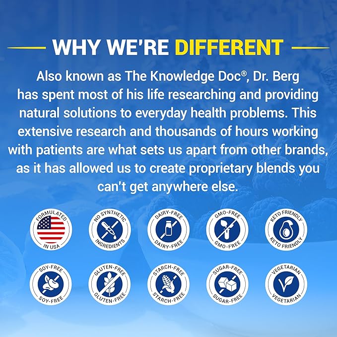 Dr. Berg Magnesium Glycinate Powder for Sleep, Relaxation, & Stress Relief - Now Includes Vitamin D3 & Zinc - Delicious Raspberry & Lemon Flavor (50 Servings) Magnesium Powder - Magnesium Drink Powder