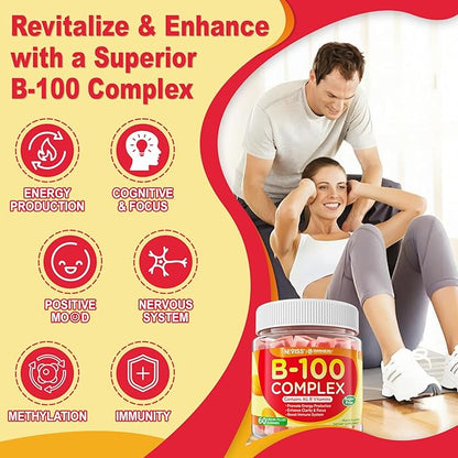 NEVISS Vitamin D3 K2 Gummies + Vitamin B100 Complex