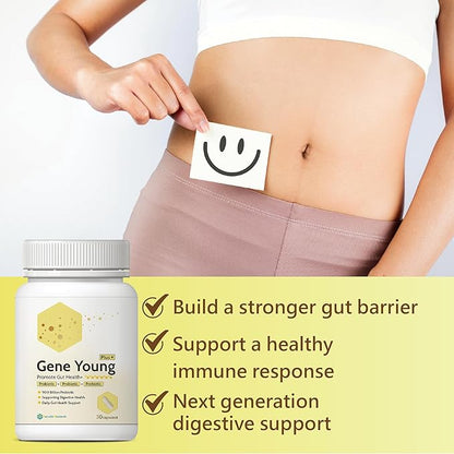 Synbiotic for Gut Health | 3-in-1 Prebiotic, Probiotic & Postbiotic | Digestive Support, Bloat Relief, Immune Boost | 30 Capsules