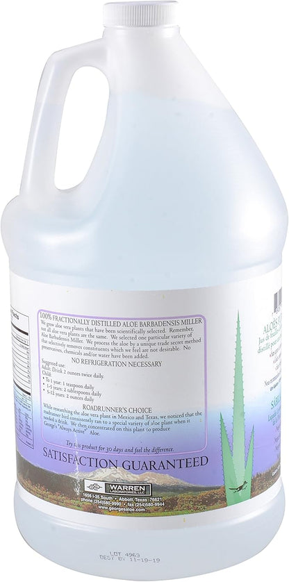 George's Aloe Vera Liquid Supplement, 128 oz