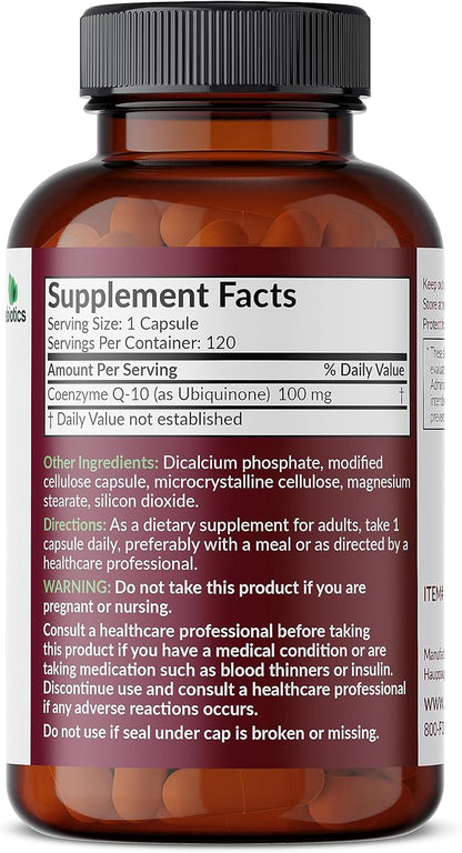 Futurebiotics CoQ10 100 MG Cellular Energy Production, 120 Vegetarian Capsules