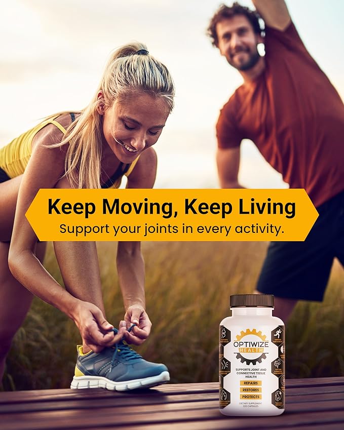10-in-1 Joint Support– Hydrolyzed Collagen, MSM, Hyaluronic Acid, Glucosamine, Chondroitin & More – Targets Joint Discomfort, Improves Mobility & Flexibility– 320 Caps for Men & Women