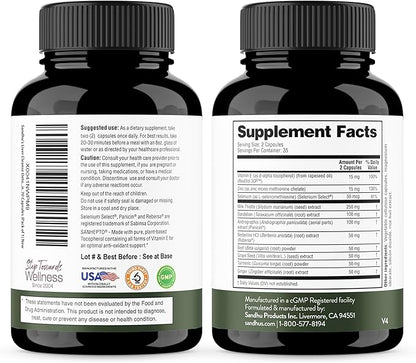 Sandhu's Liver Renew Cleanse Detox, Repair & Support |70 Capsules (Pack of 2)| 2 Months+ Supply| Herbal Supplement for Liver Health| Milk Thistle Dandelion Root Andrographis with 8 Minerals