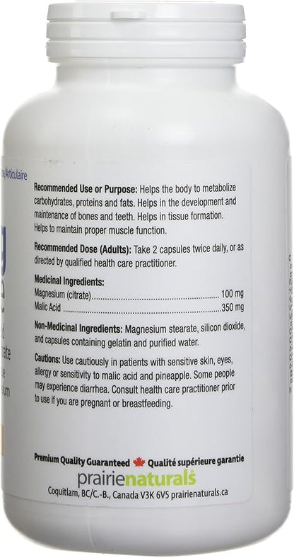 Mag Force Magnesium & Malic Acid Capsules, 180 Count