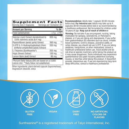 Nature's Way Fatigued to Fantastic! Revitalizing Sleep Formula, Promotes Restful Sleep*, 90 Capsules