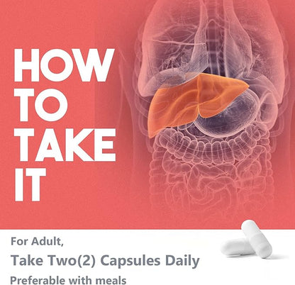 TUDCA Liver Supplements 1000 mg-Bile Salts for Liver Cleanse Detox-Milk Thistle Herbal Blend with Fulvic and Humic Acid for Liver,Digestive Health,60 Vegan Capsules