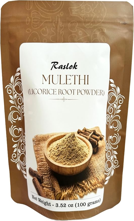 Licorice Root Powder | Kown as Malethi, Mulethi Powder | Glycyrrhiza Glabra (8.0, Ounces)