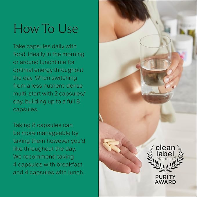 Needed. Multivitamin for Prenatal | Prenatal Multi Essentials Capsule- Pregnancy, Breastfeeding, Postpartum | Expertly-Formulated & Third-Party Tested, Citrus Scent Insert | 30-Day Supply