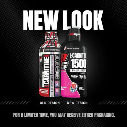 PROSUPPS L-Carnitine Liquid 1500, Stimulant-Free Liquid Shots for Men & Women - Clean Workout Drink for Energy, Performance & Muscle Recovery - No Sugar, No Carbs - 31 Servings, Berry