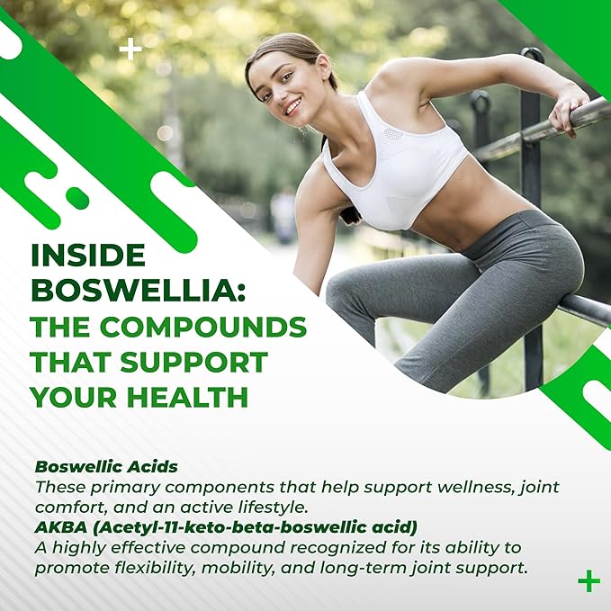 Boswellia with Cloves, Ginger, Turmeric, Vitamin C, Hyaluronic Acid, MSM, Devil's Claw – Supports Joint Health, Digestive Wellness* & Nutrient Absorption* – Made in The USA