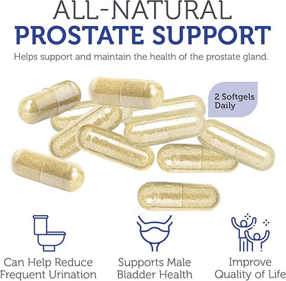 Zahler ProstAid+ Prostate Supplements for Men with Lycopene & Norway Spruce for Urine Flow, Prostate Support - Made in USA, Kosher - Prostate Health Supplements for Men (60 Vegetarian Softgels)