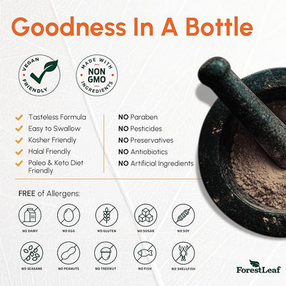 ForestLeaf Quercetin with Bromelain 1350mg - Blend with Vitamin C & Stinging Nettle Supplement, Quercetin 500mg Capsules, Non-GMO Gluten Free, Natural Immune & Respiratory Function, 90 Veggie Caps