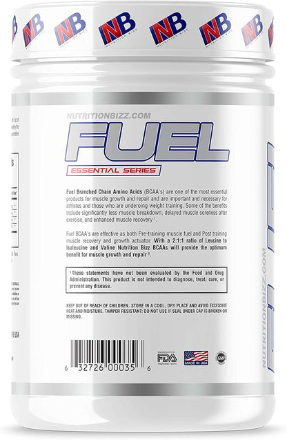 BCAA Powder, 5 Grams of BCAAs Amino Acids, Post Workout Recovery Drink for Muscle Building, Recovery, and Endurance, 30 Servings (Blue Raspberry)