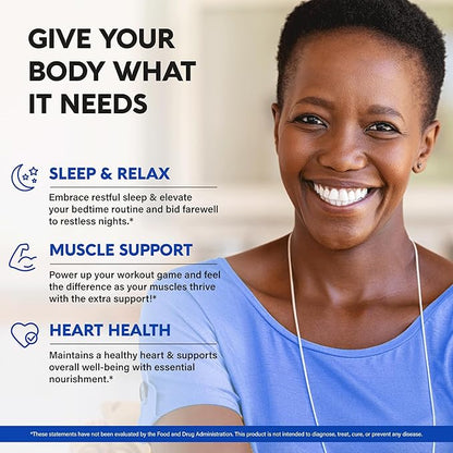 Magnesium Citrate Capsules 1000mg | High Absorption Supplement - Sleep, Muscle & Heart Support - Vegan | Non-GMO - Made in USA - As Powder | Pills | Tablets - 120 Capsules, 2 Month Supply