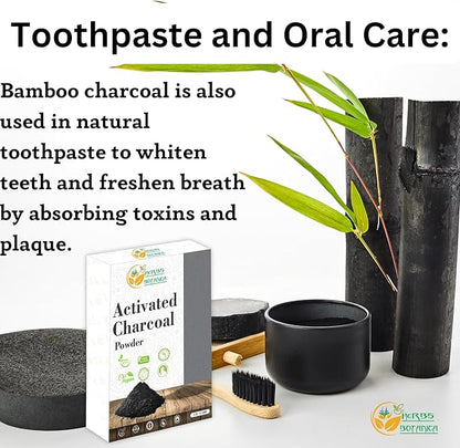 Activated Charcoal Powder 100% Food Grade Bamboo Charcoal Powder for Baking, Soap Making, Face Masks & DIY Skincare Fine for Multiple Uses 2 oz