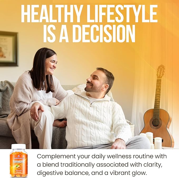 Curcumin Turmeric Gummies – Extra Strength 2000mg 8:1 Extract Turmeric Supplement Gummies with Black Pepper & Ginger – Vegan Non-GMO Joint Support Chewables – Peach Flavor, 60 Count