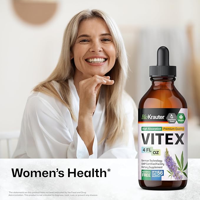 BIO KRAUTER Black Cohosh Tincture 4 Fl. Oz. & Vitex Tincture 4 Fl. Oz.