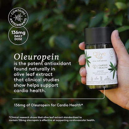 COMVITA Olive Leaf Extract Vegetable Capsules, Natural, high Strength oleuropein & polyphenols, 30 Count