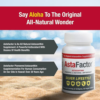 Silver Lifestyle Astaxanthin Supplement 60 Softgels