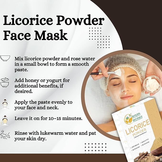 Licorice Powder 100% Pure & Natural Licorice Root Powder for Herbal Tea, Skin Care, & DIY Beauty Natural Licorice Root Supplement 5.3 oz Resealable Pack