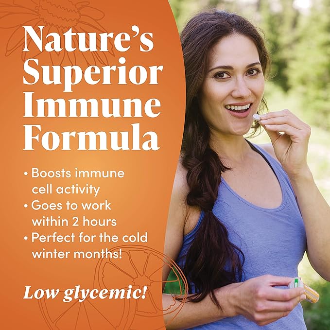 ZAND Immune Fast Chews | Boosts Immune Response & Cell Activity w/EpiCor* & Vitamin C (Orange, 36 Count)