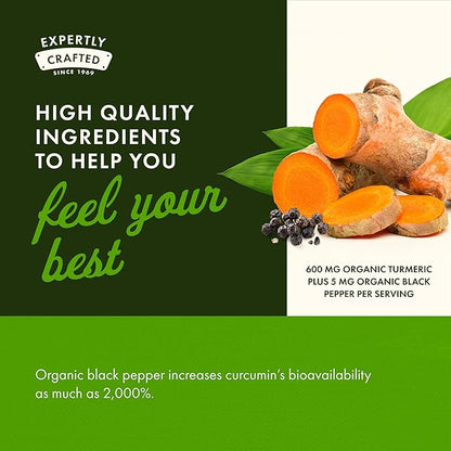 Swanson Premium- Turmeric & Black Pepper - Antioxidant, Digestion & Joint Support - 90 Veg Caps