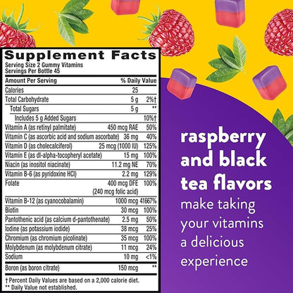 Vitafusion Multi + Energy* Gummy Vitamins, Contains B Vitamins to Provide Energy Metabolism Support*, 90 Count