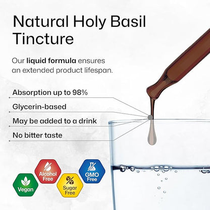 BIO KRAUTER Holy Basil Tincture 2 Fl. Oz. & Rhodiola Rosea Tincture 2 Fl. Oz.