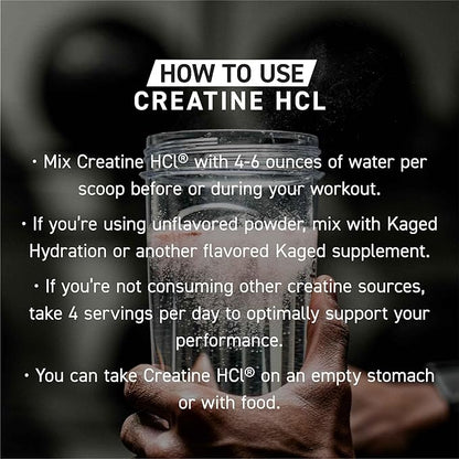 Kaged Creatine HCl Powder, Fruit Punch, Supports Muscle Growth and Recovery, Patented Creatine Hydrochloride Formula, Easy Digestion and Enhanced Muscle Absorption, 75 Servings