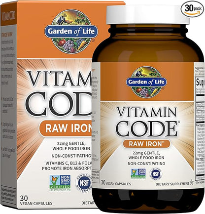 Vitamin Code Raw Iron 30ct Capsules