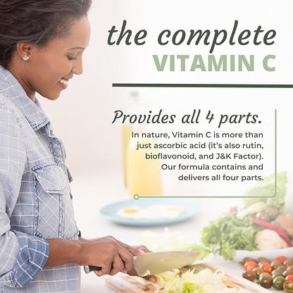 Optimal Health Systems Whole C Chewable | Potent Vitamin C from Whole Foods | Acerola Cherry, Orange Fruit, & Black Currant + Bioflavenoids | 60 Tablets