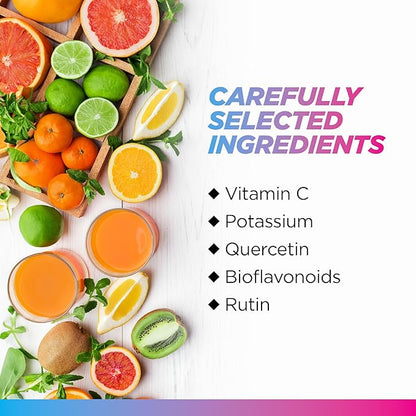 Livingood Daily High Dose Vitamin C Powder Supplement, 2,600 MG Ascorbic Acid Powder Supports Immunity & Skin Health, Powdered Vitamin C with Quercetin, Sweetened with Stevia, Vegan, 30 Servings