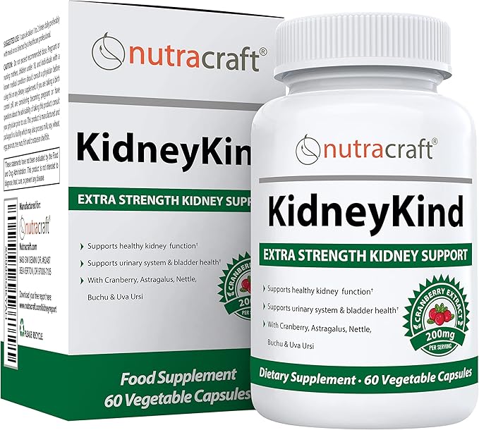 KidneyKind #1 Kidney Support and Detox Supplement | Kidney Cleanse for Bladder & Urinary Health | Buchu, Juniper, Uva Ursi, Cranberry, Nettle Leaf & More | 60 Vege Capsules