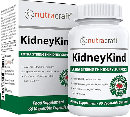 KidneyKind #1 Kidney Support and Detox Supplement | Kidney Cleanse for Bladder & Urinary Health | Buchu, Juniper, Uva Ursi, Cranberry, Nettle Leaf & More | 60 Vege Capsules