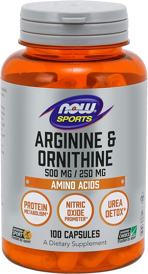 Now Foods Arginine Ornithine 100 Caps