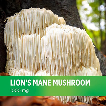 DOCTORS' PREFERRED Lions Mane Mushroom Supplement - 1,000 mg/Serving, 60 Vegan Capsules for Brain Health and Overall Daily Wellness. (30-Day Supply)