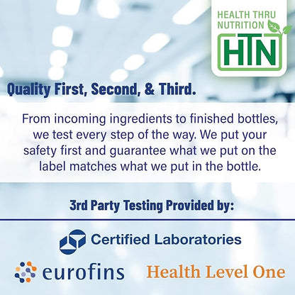 Health Thru Nutrition Skineu - Skin Probiotic + Prebiotic | Supports Skin Hydration & Elasticity | Clinically Studied Ingredients |3rd Party Tested, Non-GMO & Gluten-Free | 30 VegeCapsules