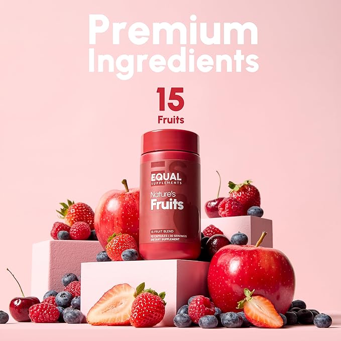 Fruits Supplements | Fruit Supplement to Find Balance | of Nature, Fruit Capsules for Adults, Simply Natures Superfood | 90 Count, 1 Mo Set