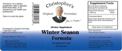 Dr. Christopher's Winter Season Formula (100 Caps)