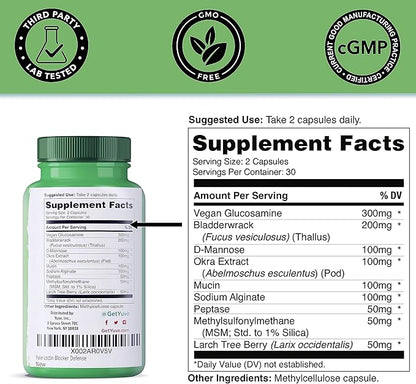 Yuve Lectin Blocker Defense - Blocks Interfering Dietary Lectins, Supports Intestinal & Digestive Health, Helps Reduce Gas, Aids Against Food Cravings - Non-GMO, Gluten Free - 60 Vegan Caps