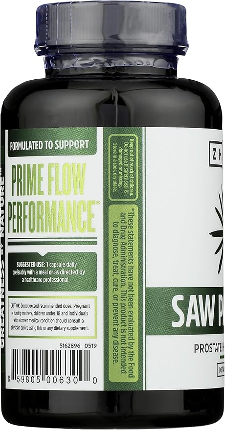 ZHOU NUTRITION Saw Palmetto Prostate Health Complex, 100 CT