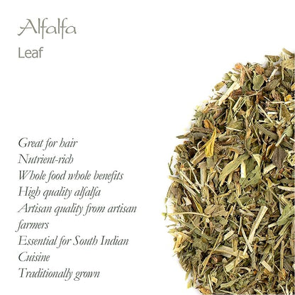 Alfalfa Herb Organic Medicago Sativa - Loose Leaf Quality Lucerne - Erba Medica Tonic 100g