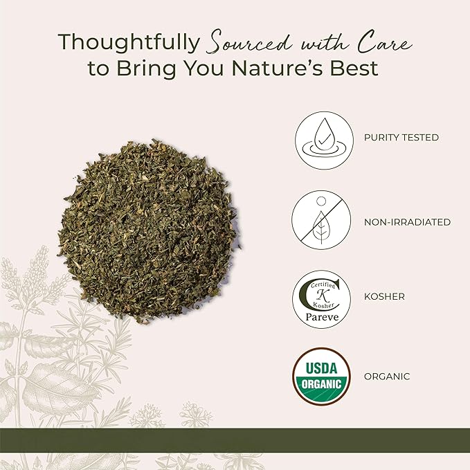 Starwest Botanicals Organic Alfalfa Leaf - Dried Loose Leaf Herb for Nutrition, Use in Tea, Juice, & Smoothies, Cut & Sifted, Certified Kosher, Non-GMO - Bulk 1 lb Bag