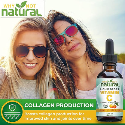 Why Not Natural Organic Liquid Vitamin C Drops Supplement