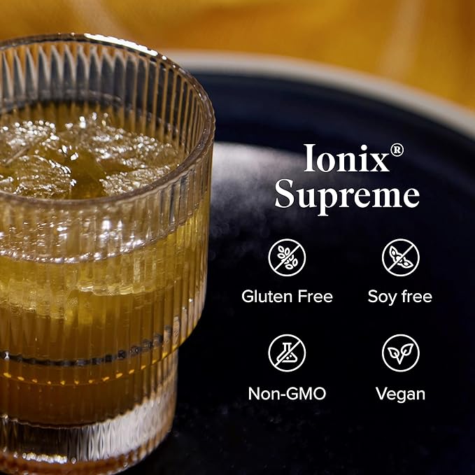 Isagenix Ionix Supreme - Drink with Niacin, Vitamin B12, Vitamin B6 and Riboflavin to Help Fight Stress - 32-Ounce Bottle (Natural Fruit Flavor)