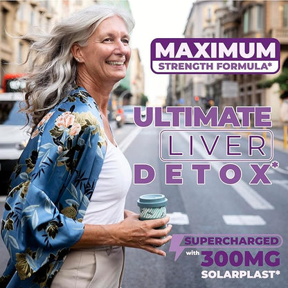 Liver Cleanse Detox & Repair Milk Thistle Supplement - Natural Liver Support - Artichoke Extract & Digestive Enzymes. Dandelion Root Supplement to Support Digestion & Promote Cellular Repair. 90 Caps